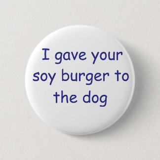 BBQ Soy Burger 2 Inch Round Button