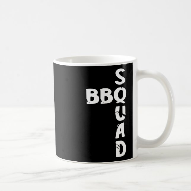 Bbq Squad Smoker Pit Grill Master Grilling Team Pi Coffee Mug (Right)