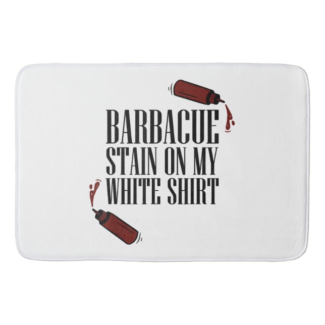 BBQ Stain on my White  Bath Mat (Front)