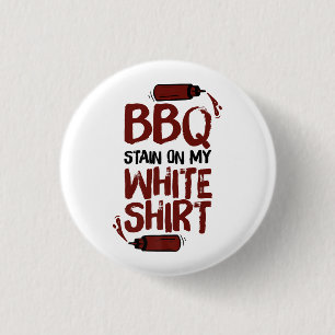 BBQ Stain on my White Premium 1 Inch Round Button