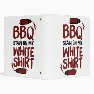 BBQ Stain on my White Premium  Binder
