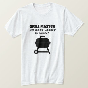 BBQ t shirt for grill master Good lookin is cookin