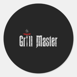Bbq T Shirt Sayings , Grill Master Shirt, Gift For Classic Round Sticker