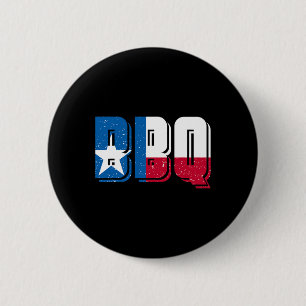 Bbq Texas 1  2 Inch Round Button