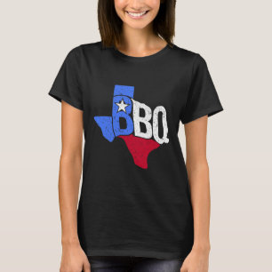 Bbq Texas State Flag And Byrbecue Map  T-Shirt