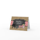 BBQ thank you note, baby q baby shower