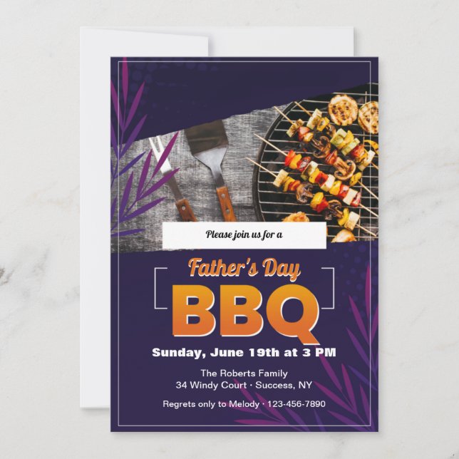 BBQ Time Invitation (Front)