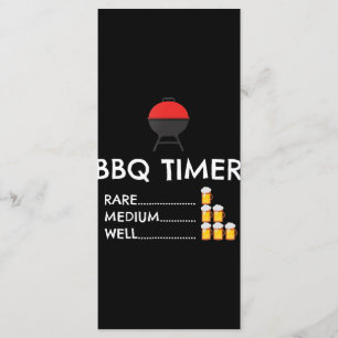 BBQ Timer Barbecue Funny Grill Grilling Gift Menu