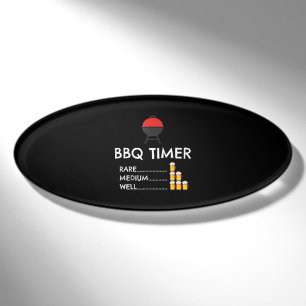 BBQ Timer Barbecue Funny Grill Grilling Gift Name Tag