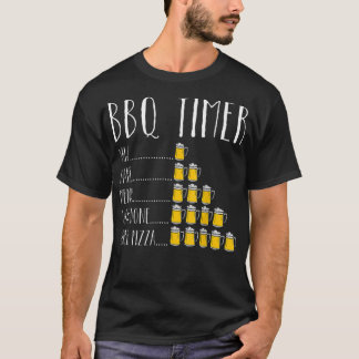 BBQ Timer Bière Boire Funny Grilling T-Shirt
