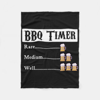 Bbq Timer Byrbecue  Fleece Blanket