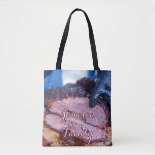 BBQ Tote Bag Family Cooked Meat Food