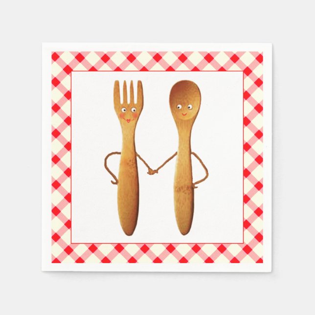 BBQ Wedding Shower Napkin (Front)