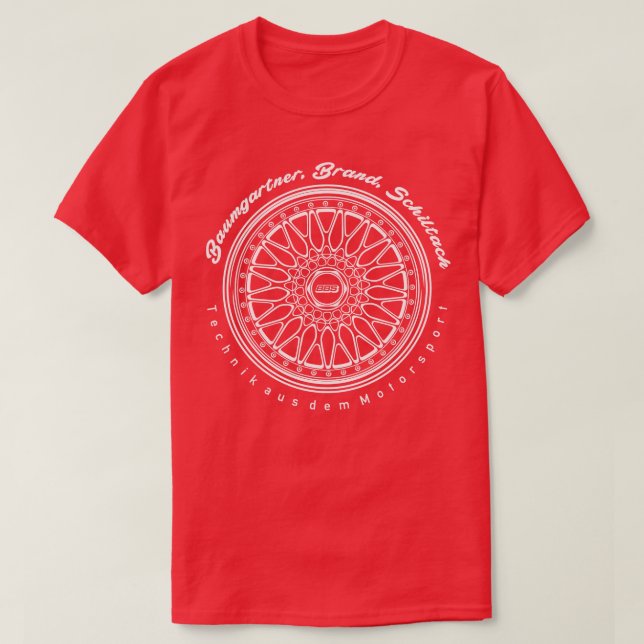 BBS Classic Wheels Rims T-Shirt (Design Front)