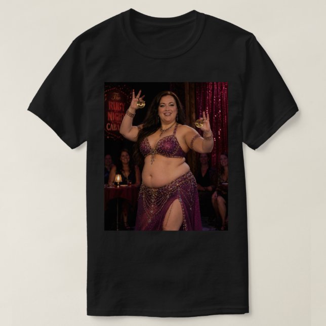 BBW Belly Dancer T-Shirt (Design Front)