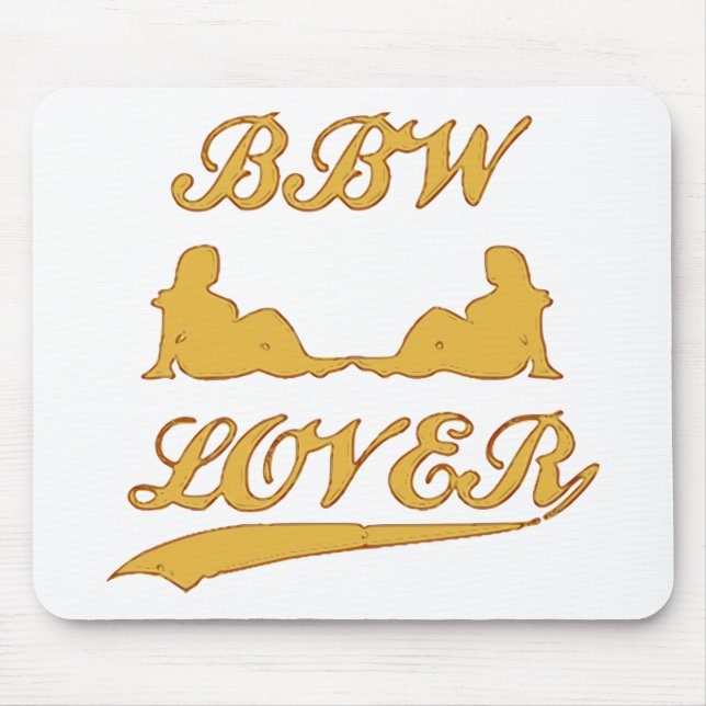 BBW LOVER (Big Beautiful Woman) Mouse Pad (Front)