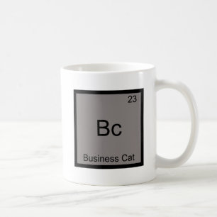 Bc - Business Cat Funny Chemistry Element Symbol Coffee Mug