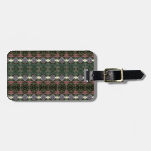 BC Fall Trees Ikat 3  Luggage Tag (Front Horizontal)