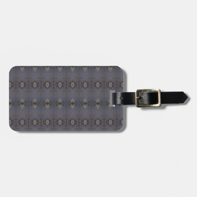 BC Fall Trees Ikat 5 Luggage Tag (Front Horizontal)