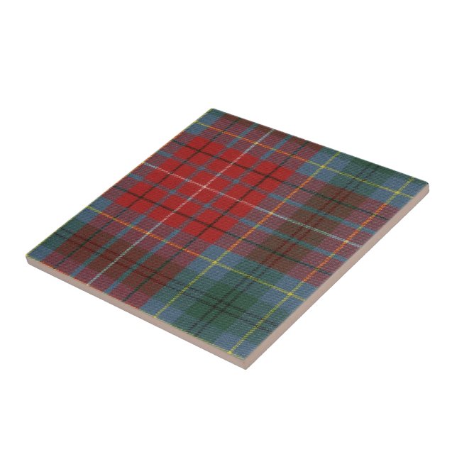 BC Tartan Print on Ceramic Tile (Side)