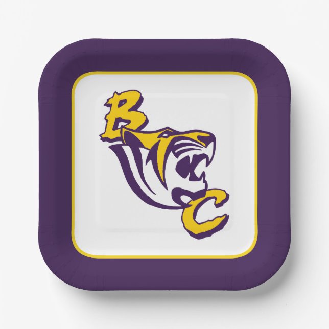 BC Tiger Paper Plate (Front)