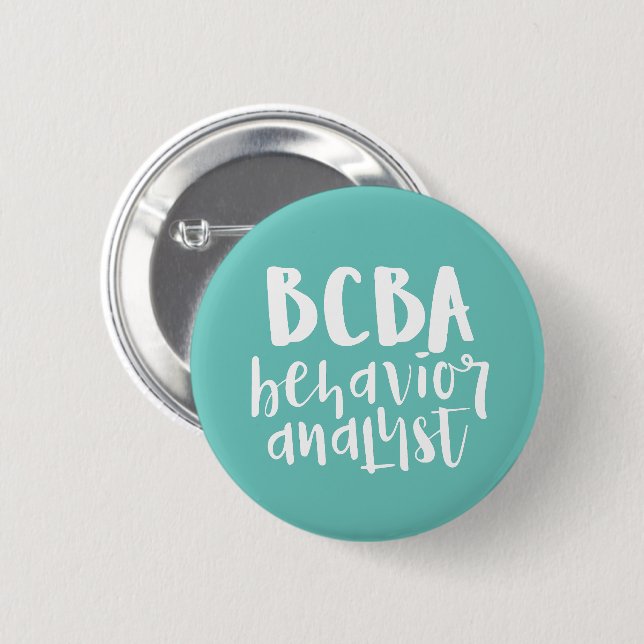BCBA, behaviour analyst, BCBA 2 Inch Round Button (Front & Back)
