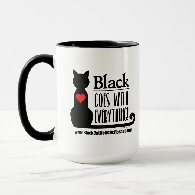 BCHR Black Goes With Everything! 15 oz Combo Mug (Left)