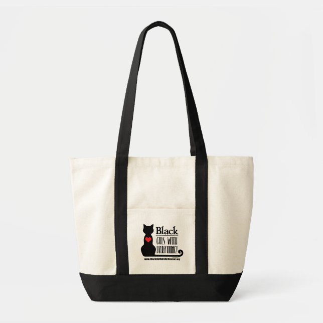 BCHR Black Goes With Everything! Impulse Tote Bag (Front)
