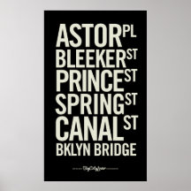 BCL Modern Subway Signs Posters
