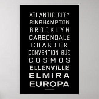BCL Vintage Subway Sign: Atlantic City Poster