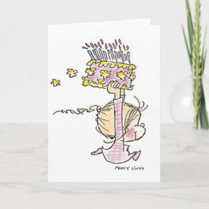 BD-001 Birthday Girl Running Card