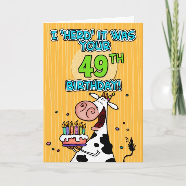 bd cow - 49 card (Front)