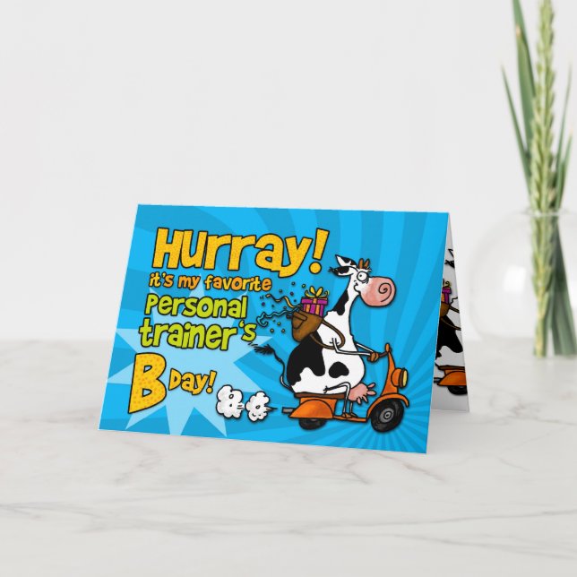 bd scooter cow - personal trainer card (Front)