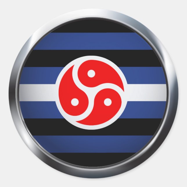 BD / SM PRIDE MEDALLION CLASSIC ROUND STICKER (Front)