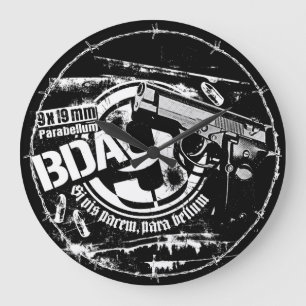 BDA 9 Grande horloge Acrylique Horloge Mur