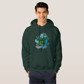 B'Day (Birthday) Rizz Green And Monochromatic Blue Hoodie