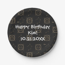 Bday Black & Gold Zodiac Libra Astrology Star Sign