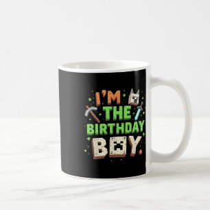 Bday Party I'm The Birthday Boy Video Gamer Pixel  Coffee Mug