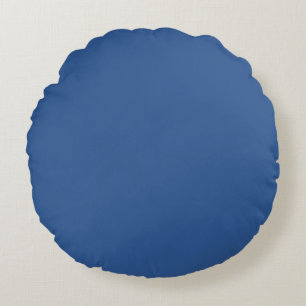B'dazzled blue (solid colour) Round Pillow