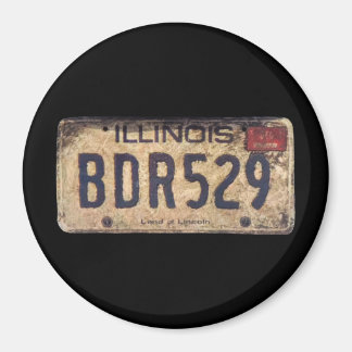 BDR529 Bluesmobile License Plate 3" Magnet