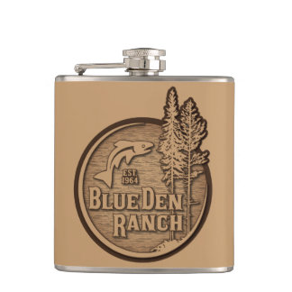 BDR Logo 2020 w/Website Hip Flask