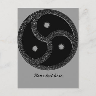 BDSM EMBLEM CHROME - Carte postale