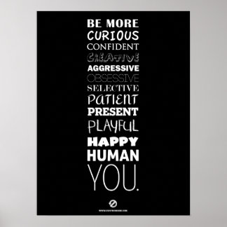 BE 12 Poster Large Blk