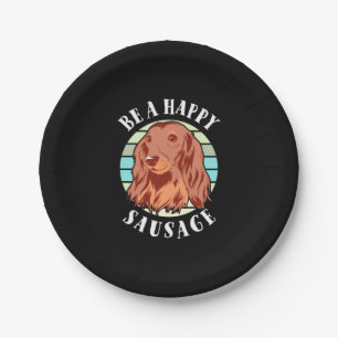 Be A Cute Sausage Dog Paper Plate