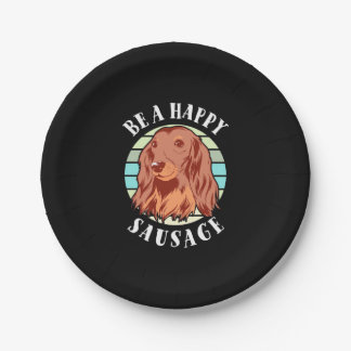 Be A Cute Sausage Dog Paper Plate