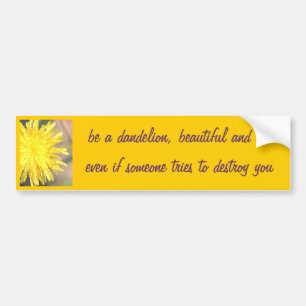 Be a Dandelion Bumper Sticker