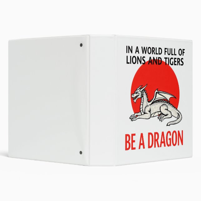 Be a Dragon - Unique Fantasy design Binder (Background)