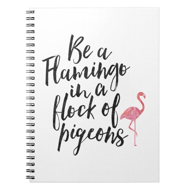 Be A Flamingo - Inspirational Journal (Front)
