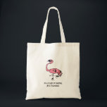 Be A Flamingo Tote Bag<br><div class="desc">Carry encouragement with you everywhere! This cheerful tote bag features a colorful Flamingo alongside the message “In a flock of pigeons, be a flamingo” a playful reminder to stay proud, confident, and uniquely you. Perfect for everyday errands, teacher bags, kids and teens, gifts that uplift. Message can be customized. Designed...</div>