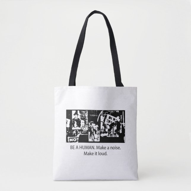 Be A Human tote Bag (Front)